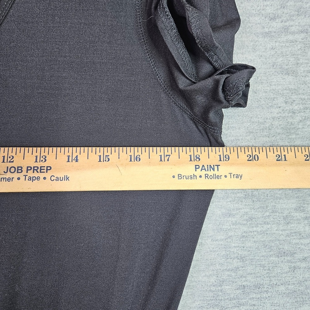 Vuori All Day Black V-Neck Jumpsuit Women's Size M Elastic Waist Short Sleeve - Picture 9 of 10